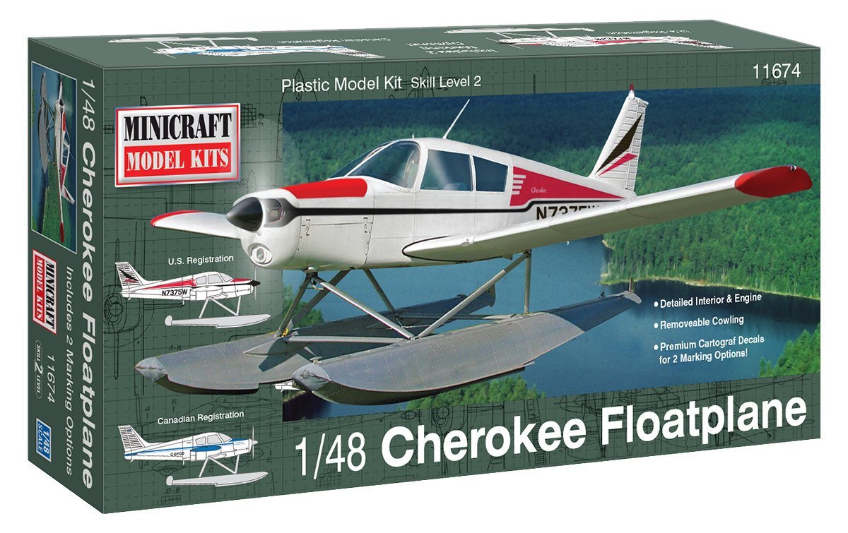 Amazon | ミニクラフト 1/48 パイパー・チェロキー水上機型 フロート付